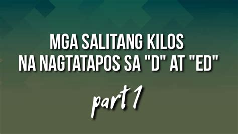 tagalog words ending in ing